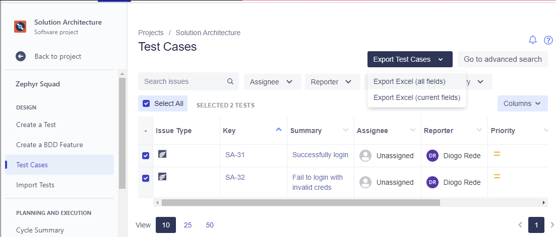 Creating a Test Cycle  Zephyr Scale Server/Data Center Documentation