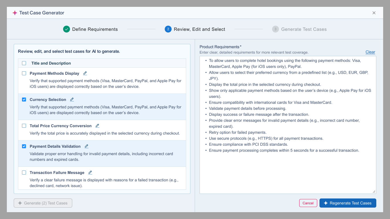 Quick Start: Generate Test Cases with AI – TestRail Support Center