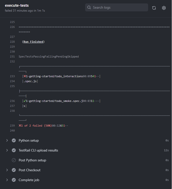 Integrating with GitHub Actions – TestRail Support Center